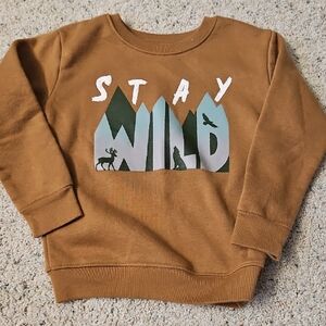 Garanimals Brown 'Stay Wild' Kids Sweatshirt